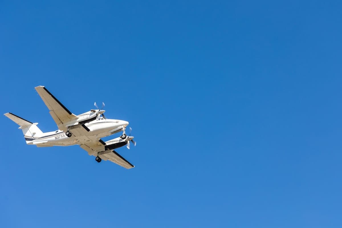 Turboprop at a European airport — illustrative